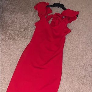 Red brand new dress